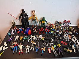 Actionfigurer & leksaker (stort parti)