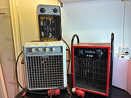 3 st värmefläktar (400 Volt)