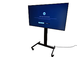 TV-skärm Samsung, BE65A-H, 65 tum 4K inkl. TV-ställ på hjul