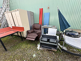 Diverse utrangerat material och objekt