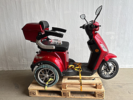 Promenadscooter, röd/svart - RESERVDELSOBJEKT