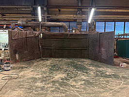 2 st lackeringsboxar med färgpump