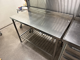 Rostfri diskbänk | 120x65x89 cm