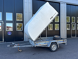 Bromsat kåpsläp SM-Släpet 1300 kg | 2017