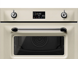 Kombinationsmikrovågsugn Smeg 45 cm Creme Victoria SO4902M1P