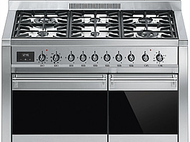Gasspis Smeg 100x60 cm Elektrisk ugn, Rostfritt stål A2-81