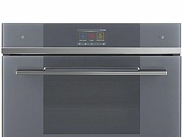 Kombinationsmikrovågsugn Smeg Kompaktugn 45 cm Silver SF4104WMCS