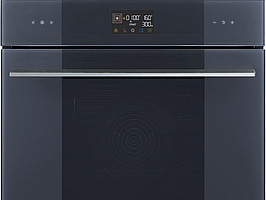 Kombinationsmikrovågsugn Smeg 60 cm SpeedwaveXL, Neptune Grey Linea SO6102M2G