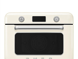 Kombinationsångugn Smeg Fristående Creme, Högblank 50's Style COF01CREU