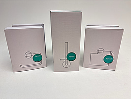 Parti med badrumstillbehör Tapwell, Ascot grey