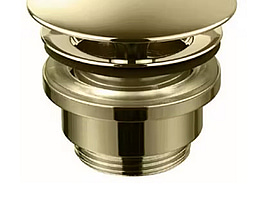 2 st. (NY) Bottenventil Tapwell 74400 Universal Pop-up, honungs guld