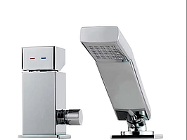 Badkarsblandare Tapwell, Level, krom