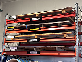 Plåtmaterial, aluminium med mera