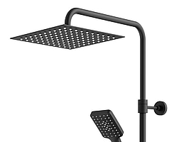 Takdusch Gustavsberg, Estetic Square 166 cc, mattsvart