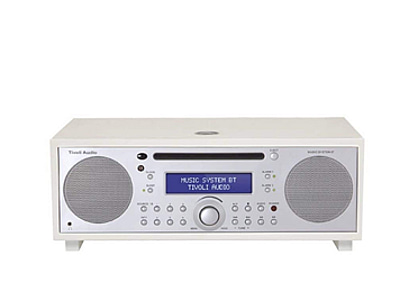 (NY) Musiksystem Tivoli Audio vit/ silver. Ord. pris inkl. moms: ca 7490 kr.