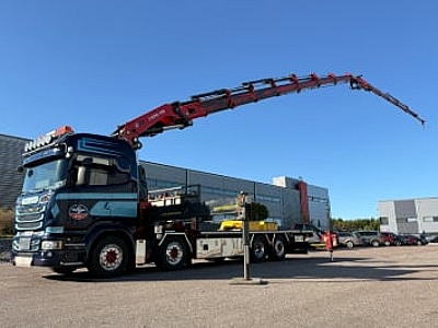 Bodbil Scania R490 8X2*6 -2015 | Hiab X-hipro 1058 E-7 | Jib 150x-6