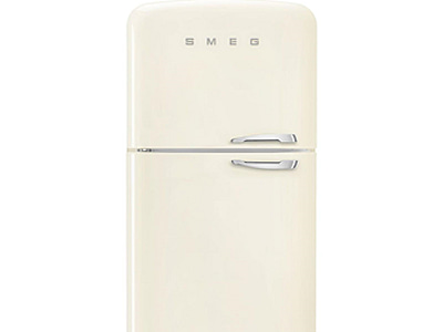 Kyl/Frys Smeg, Creme Vänsterhängd, 50's Style FAB50LCR5