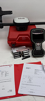 Leica Geosystem - fältdator, mätutrustning, teleskåpstång