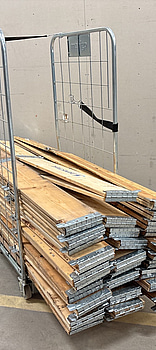 Parti med 30 st. Pallkragar för helpall