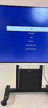 Skärm Samsung Flip, WM85B 85 tum touchskärm inkl. TV-ställ på hjul