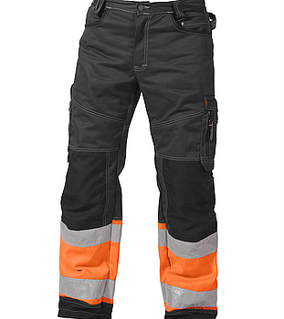 VARSELBYXA BJÖRNKLÄDER, KLASS 1 P/B SVART/ORANGE, STL. 116