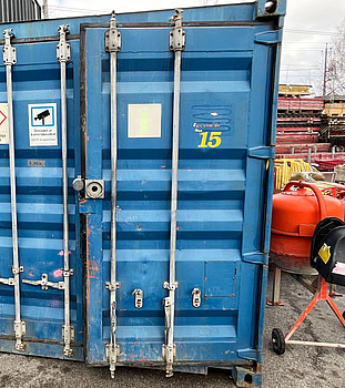 Container 20 fot isolerad, elcentral samt belysning