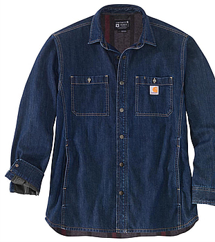 SKJORTA CARHARTT, 105605, DENIM, STL. M