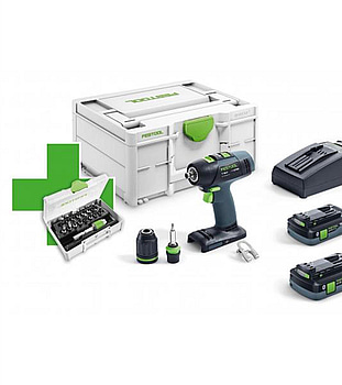 CORDLESS DRILL FESTOOL, 577188, T 18+3 HPC 4,0 I-PLUS PROMO 21