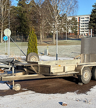 Maskintrailer Tiki TP385-DLB | 3500 kg | 2014