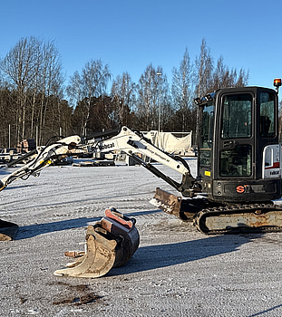 Bandgrävare Bobcat E 26 | 4383h | tiltrotator + redskap | 2016
