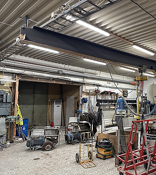 Pelarsvängkran med kättingtelfer Unilift | 1000 kg