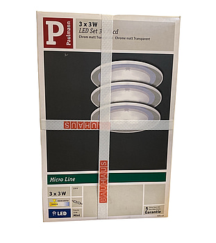 LED Spotlight Paulmann, Micro Line 3-pack, 3W