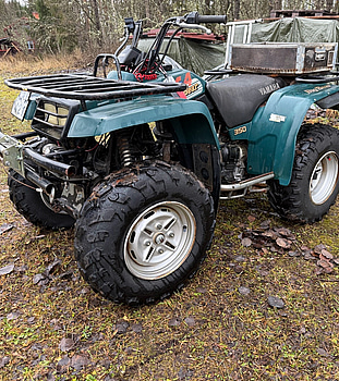 Yamaha Big Bear 350 4x4, YFM350FW, 1995, med snöplog