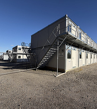 40st Bodar med 2 lägenheter i varje - Etablering N (40 modular units with 2 apartments in each – Block N)