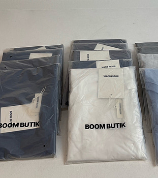12 st. Tshirt BoomButik, blandade färger, unisex, stl. XS