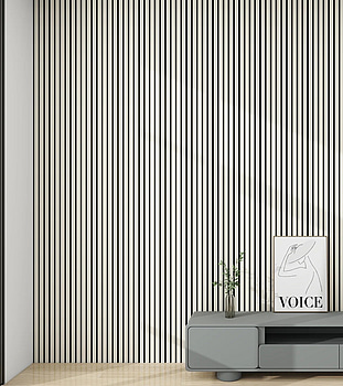 Akustikpaneler, vit ek, 42 stycken, 60 m²