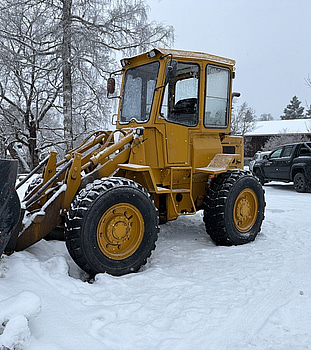 Hjullastare Caterpillar 910 | Skopa | Plog | Gafflar | Reparationsobjekt