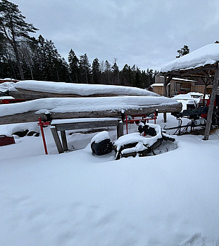 Vedprocessor Silvalog med stockbord