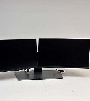 2 st. Datorskärmar Dell P2422H inkl. stativ och dock