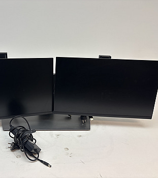 2 st. Datorskärmar Dell P2422H inkl. stativ och dock