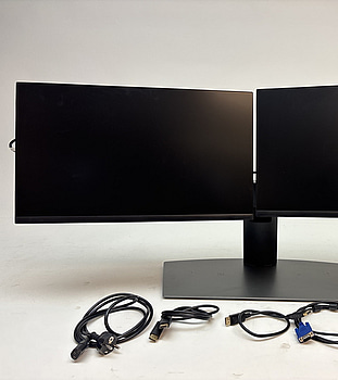 2 st. Datorskärmar Dell P2422H inkl. stativ