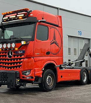 Tridemväxlare Mercedes-Benz Arocs 15.6 3758 PowerShift -2023 | JOAB 24 ton | Plogutrustad