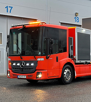 TMA-bil Mercedes-Benz Econic 1827 4x2 -2019 | Palfinger kran