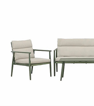 Mazzaro sofa seat, grön/beige, Venture Home