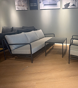 Lounge-set – 3-sits soffa, 2 fåtöljer + bord, Venture Home