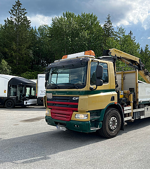 Kranbil DAF CF FA 75310U -2013 | Bakgavellyft | Palfinger | Nybesiktigad