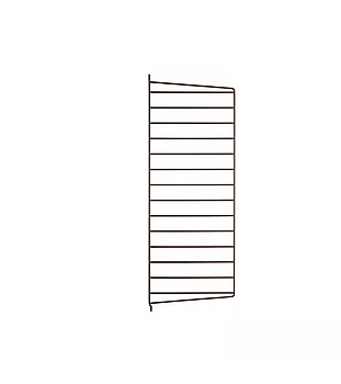 4 st. Väggavel String, brun, 75x30 cm.