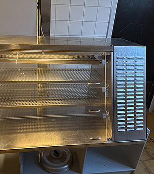 Rostfri kyldisplay Ohio Flip-Flop | 120x62x63 cm