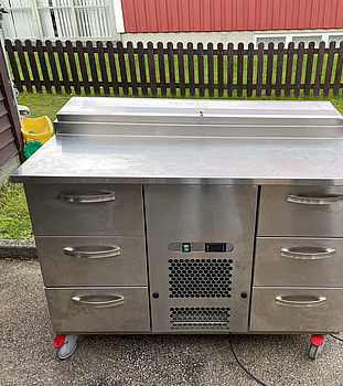 Kylbänk Inox Baltic KTL-1206_PINCHOS, 230V, kylränna