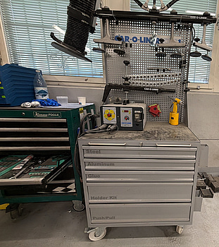 Arbetsstation Car O Liner CR 235, verktygsbänk för reparation av krockskador, buckelmaskin -2024